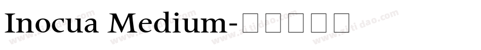 Inocua Medium字体转换